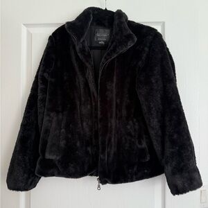 Women's Black Faux Fur Jacket